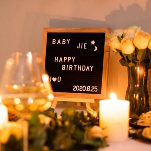 Felt Board | 10x10 Inch Felt Letter Board - Perfect for Pregnancy Announcements & Baby Signs