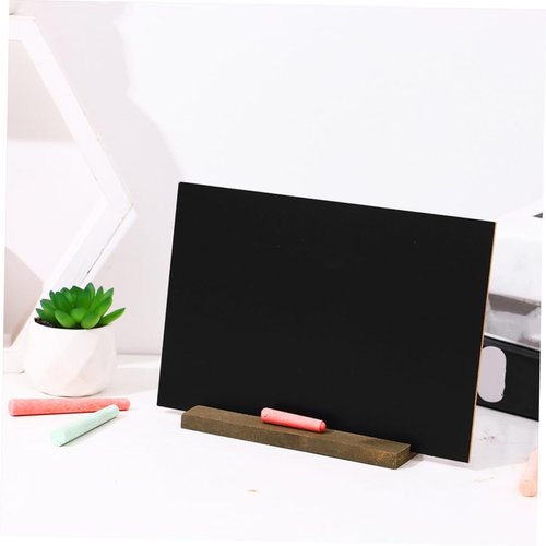 Gadpiparty 2pcs Wooden Display Board Chalk Place Cards for Table Setting Food Signs for Party Buffet Restaurant Supplies Table Signs Place Cards for Food Buffet Message Board Sign Black
