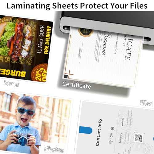 Thermal Laminating Sheets, 9¡± x 11.5¡± Laminating Sheets, 3 Mil Thickness Clear Laminating Pouches, Compatible Thermal Laminators, 500 Packs.