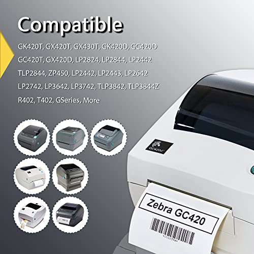 BETCKEY - 1" x 1" (25 mm x 25 mm) Square QR Code Labels Compatible with Zebra & More Label Printer,Premium Adhesive & Perforated [16 Rolls, 22080 Labels]