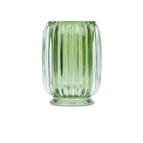 Alipher Makeup Brush Holder Glass Pen Holder Desk Makeup Brush Cup Office Pencil Organizer Unique Brush Storage Holder For Home Office (Green)