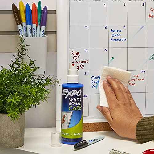 EXPO Dry Erase Whiteboard Cleaning Spray, 8oz - Calendar, Organization, Essential Supplies for Office, School, Classroom, Teachers