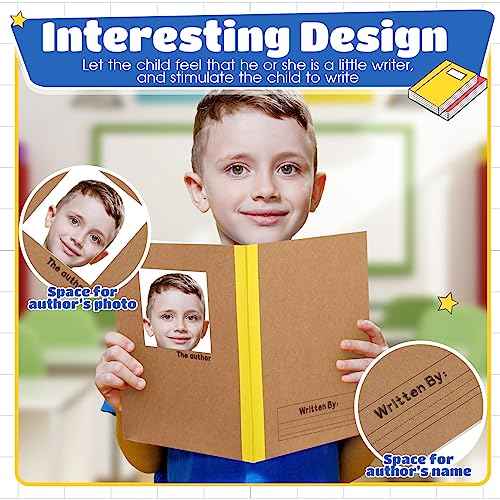Henoyso 20 Pcs Primary Composition Notebook 9 3/4 x 7 1/2 Inch Kids Journal, Back to School Supplies, K-2 Primary Writing Notebook for Kids Student Draw and Write Story Journal (Bright Color)