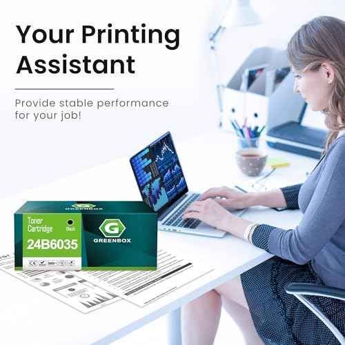 GREENBOX Remanufactured 24B6035 Toner Cartridge Replacment for Lexmark 24B6035 Black Toner Cartridge for M1145 XM1145 Printer, 1 Pack 24B6035 Black, 16,000 Pages