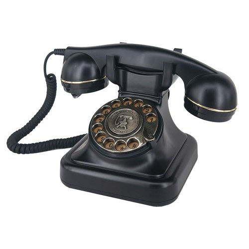 GHYTMTHOT Rotary Phone, Vintage Landline Rotary Black Vintage Phone, Used for Home and Office Desk.