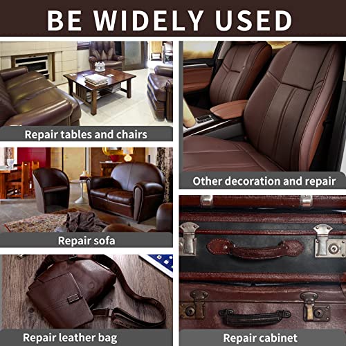 Leather Repair Patch, 35X79 Inch Self Adhesive Leather Repair, Large Vinyl Patch Tape for Couches, Furniture, Car Seats, Cabinets, Wall, Handbags £¨Brown, 35X79 Inch£©