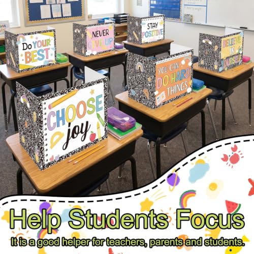 Desk Testing Dividers - 24 Pack Privacy Boards for Classroom, 3-Sided 11.8 x 15.35 x 11.8 in