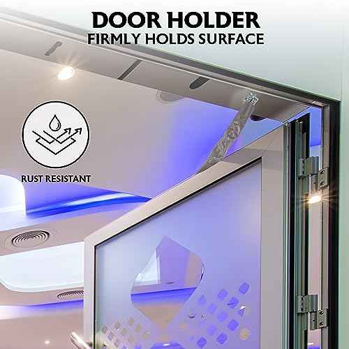 Door Chain Crash Heavy Duty Storm Wind Stop Perfect for Keeping Your Door from Swinging Open and Damaging Itself - by Ram Pro