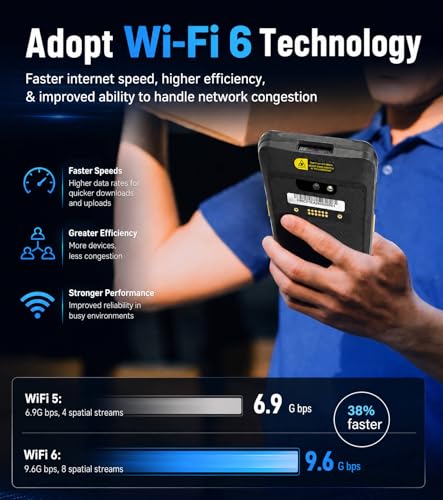 Vanquisher Android 16 Enterprise Handheld Mobile Computer H51S Barcode Scanner