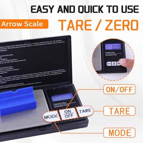 Arrow Scale Arrow Scale Digital Grain Portable High-Precision Scale Can Be Precise to Two Decimal Placesused for Various Items That Require Precise Weight £¨No Battery Included£©