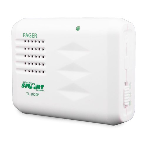 Smart Caregiver Floor Mat Alarm and Pager System - Includes Wireless Pager That Alerts When Someone Steps on The Durable 24in x 48in Floor Mat Sensor