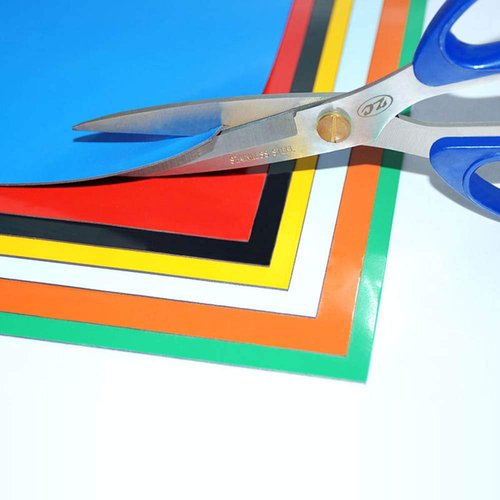 A4 Color Magnetic Sheet Teaching aids， Can be cut Soft Magnetic ，Sheet ferromagnetic/ Magnetic Strip Rubber， Message Board Magnet Stone Stickers（1 set of 8 sheets）