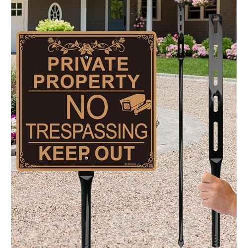 2-Pack Heavy Duty Metal Stakes for Yard Signs, 54 inches Long Holder for Outdoor Lawn Bar Parking Garage Event, Black, Hardware Included