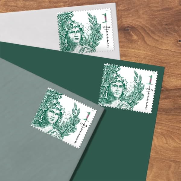 United States Postal Service $1 Statue of Freedom Stamp Sheet of 10 Green US Postage