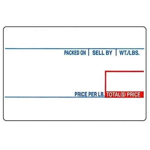 Labels LST 8010 Thermal 12 Rolls - 8400 Labels Printer Printing Scale Compatible with CAS LP-1000 CL-5000 CL-5500 CL-7200, Easy Weigh LS-100, VisionTech DLP-300 (12 Rolls, 8010)
