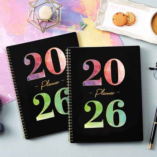 2026 Planner - 2026 Planner Weekly and Monthly from January 2026 to December 2026, 9" x 11", Academic Planners 2026 with Inner Pocket, Colorful Coated Tabs