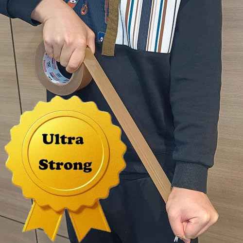 PERFECTAPE Heavy Duty Brown Packing Tape 12 Rolls, Total 1200M, 2.7 mil, 1.88 inch x 100 Meters, Ultra Strong, Refill for Packaging and Shipping