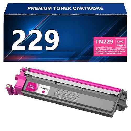 TN229 Magenta Toner Cartridge Replacement for Brother TN-229 TN229XL TN-229XL Work for Brother HL-L3280CDW HL-L3220CW MFC-L3720CDW MFC-L3780CDW Printers (TN229-Magenta)