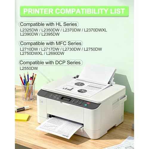 TN760 Compatible Toner Cartridges Replacement for Brother TN-760 TN730 TN-730 High Yield to Use with MFC-L2710DW MFC-L2750DW HL-L2350DW HL-L2370DW HL-L2395DW HL-L2390DW DCP-L2550DW (2 Pack)