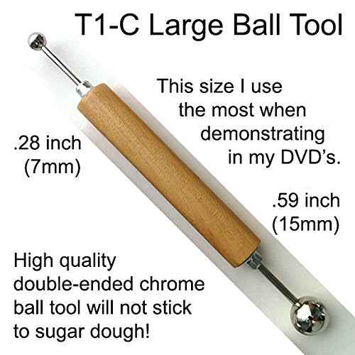 Chrome Balltools - Set of Four Sizes by World of Sugar Art