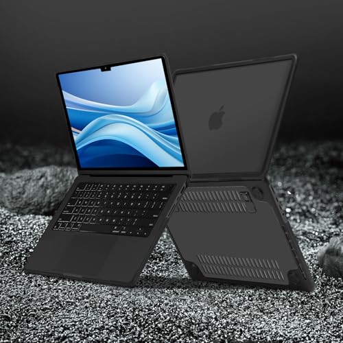 MOSISO Compatible with MacBook Pro 14 inch Case 2025-2021 M5 M4 M3 M2 M1 A3434 A3112 A3185 A3401 A2918 A2992 A2779 A2442, Heavy Duty Hard Case with Stand&Keyboard Skin&Screen Film&Type C, Black