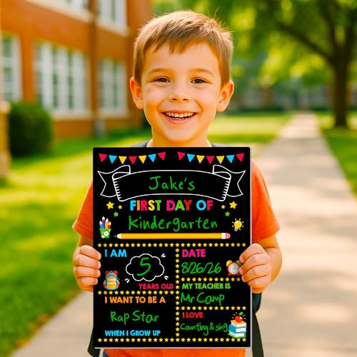 Melisheer Double-Sided First & Last Day of School Chalkboard Keepsake