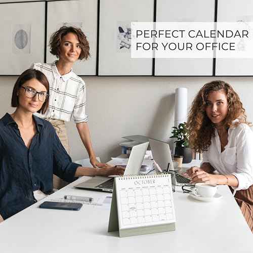 Aesthetic Desk Calendar 2025-2026 - Runs from June 2025 until December 2026 - Beautiful Small Flip Desktop Calendar for Easy Organizing