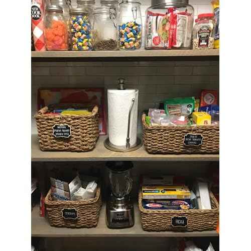 24 Pcs Reusable Mini Wood Chalkboards with Hanging String Erasable, Double-Sided Blackboard for Message Board Signs, Weddings Place Cards, Birthday Parties, Table Numbers, Plants