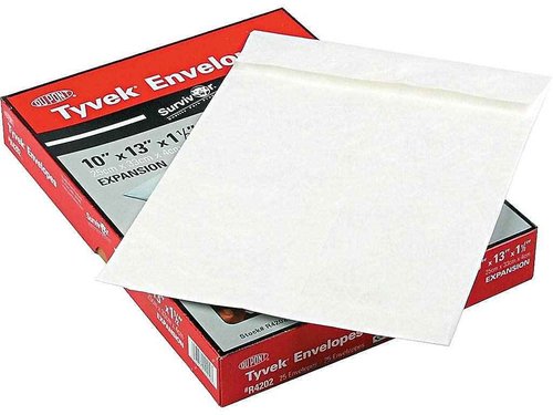Quality Park Survivor Lightweight Tyvek Expansion Mailers with Flap-Stik Closure, 25 Count, 10 x 13 Inches