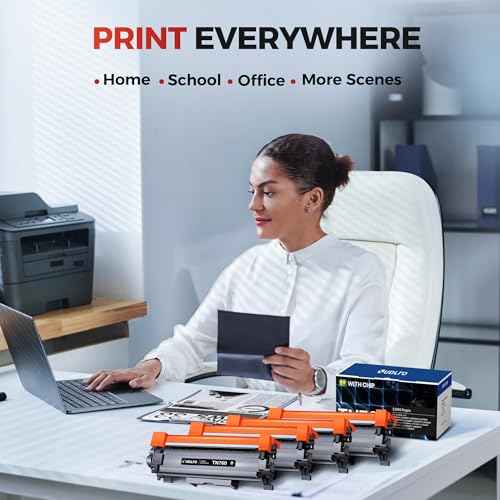 TN-760 - TN760 Toner for Brother Printer - Replacement for Brother TN760 TN-760 TN730 TN-730 Toner Compatible with MFC-L2750DW HL-L2370DW MFC-L2710DW HL-L2350DW HL-L2390DW DCP-L2550DW Printer(4 Black)