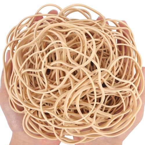 AIWOQI 150 Pack Large Rubber Bands 4.8in 0.15in Wide Office Resuable Elastic