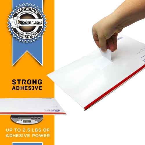 OfficeSmartLabels 2-5/16 x 4 inch Shipping Labels, Compatible with 30256 Labels (6 Rolls / 300 per Roll)
