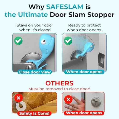Baby Proofing Door Stopper, Door Pinch Guards Protect Child Fingers & PET Tails. Baby Safety Finger Protectors Prevent Pinch Injuries ? Kids and Adults Love Whale Pinch Guard. (Pack of 3)