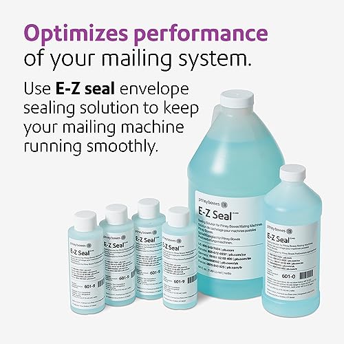 Pitney Bowes E-Z Seal Sealing Solution - 4 Pint Bottles for Envelope Sealing