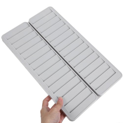 SHINEOFI 28 Slots Time Card Holder Wall Mounted Expandable Time Clock Holder Badge Rack Employee Attendance Work Cards Organizer for Office Warehouse Punch-in Clock Out