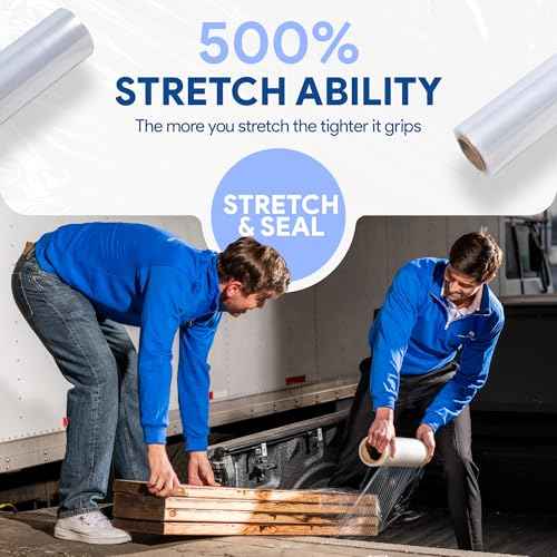 International Plastics Co. 18" Plastic Stretch Film Wrap 1200 feet 500% Stretch Ability