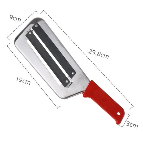 Relateupon Stainless Steel Shredder Knife, Stainless Steel Shredder Knif, StainlessSteel Dual Blade Julienne Cutter,CabbageShredder, For Slicing, Shredding, For Vegetables (Black)