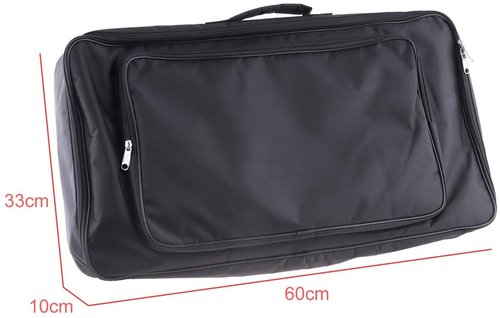 TUOREN Portable Gig Bag Guitar Effects Pedal Board Carry Bag 23.6 x 13 x 4inch Black