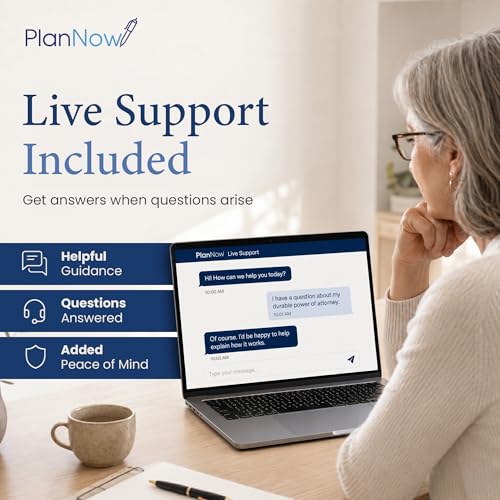 PlanNow 4-in-1 Estate Planning Kit: Last Will, Financial POA, Medical POA (Pack of 1)