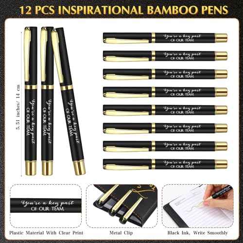 Honoson 12 Set Team Appreciation Gifts Bulk for Employee Staff Rad Tech Week Perioperative Nurses Practitioner Appreciation A5 Leather Notebook with Ballpoint Pen for Coworker Nurse Teacher