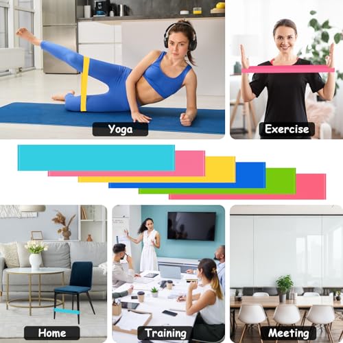Rookea 6 Pack Colorful Fidget Chair Bands for Kids with ADHD & Autism - Sensory Fidget Toy for Classroom & Home