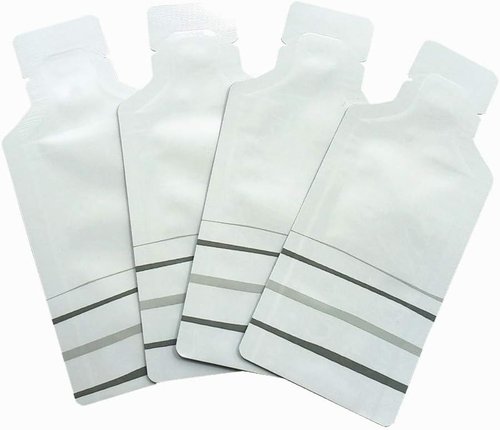PABCK Mylar Storage Bags - 100 Pcs Disposable Foil Pouches for Travel Toiletries | 1.97x4.33 Inch, White