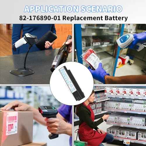 CBQ 82-176890-01 Replacement Battery, for Zebra DS8178 DS8100 DS8170 DS6878-SR AS-000231 CR8178-SC BTRY-DS81EAB0E-00 71-176890-01 Handheld Barcode Scanner Lithium-ion Battery 1PCS