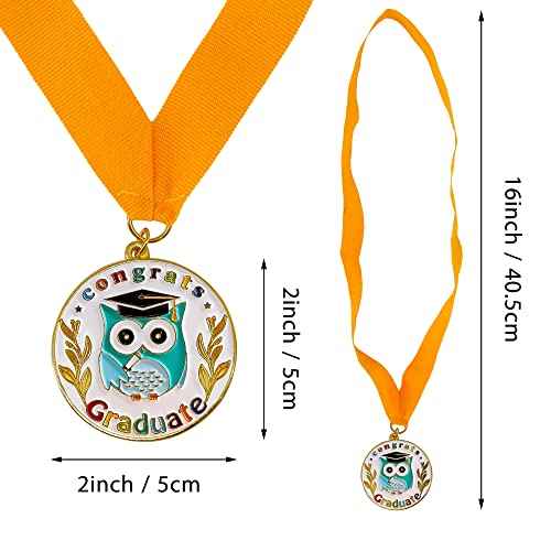GraduationMall Congrats Kids Graduation Medal with Neck Ribbon,Kindergarten & Preschool Graduation Award Medallion,Party Decoration