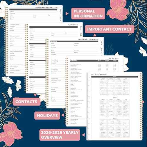 2026-2027 Monthly Planner/Calendar - Jan. 2026 - Dec. 2027, 9" x 11", Calendar Planner 2026-2027, 2 Year Monthly Planner, Tabs, 2-Size Pocket