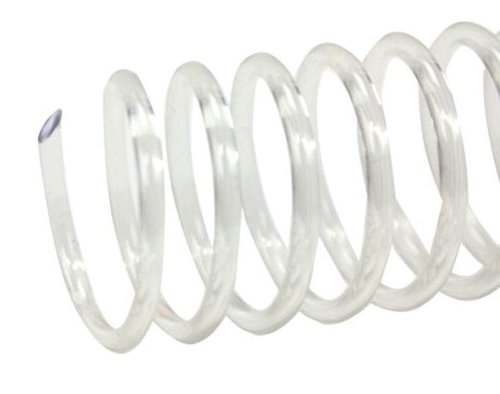 Akiles Spiral Coil Binding Spines 12mm x 305mm (15/32 x 12-inch) 4:1 Pitch [pk of 100] Color: Clear