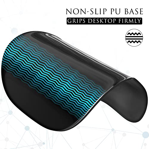 MROCO Black Ergonomic Mouse Pad with Gel Wrist Rest, 9.4 x 8.1 in