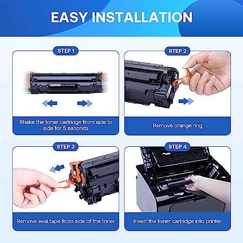 Compatible Toner Cartridge Replacement for Canon 128 CRG128 Work with Faxphone L190 L100 ImageCLASS D550 D530 MF4410 MF4412 MF4420 MF4452 Printer(4-Pack)