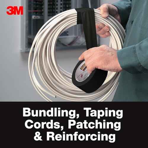 3M Duct Tape Black, 1.88 inches by 20 yards, 3920-BK, 1 roll