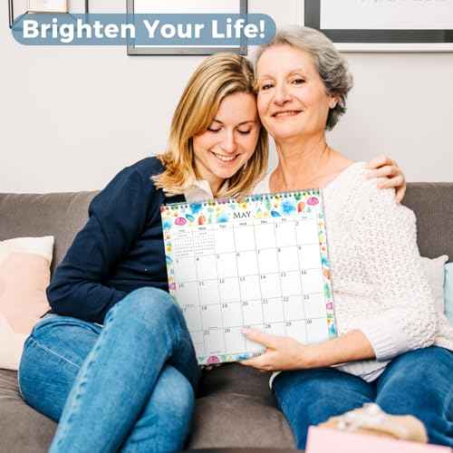 CRANBURY Large 12x12 Wall Calendar 2026 (Seasons), Square Hanging Calendar, 14 Months, Use Nov 2025 to Dec 2026, Big Grid, Colorful Seasonal Monthly Designs